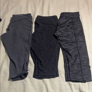 Kids Gray and Black Bottoms Set